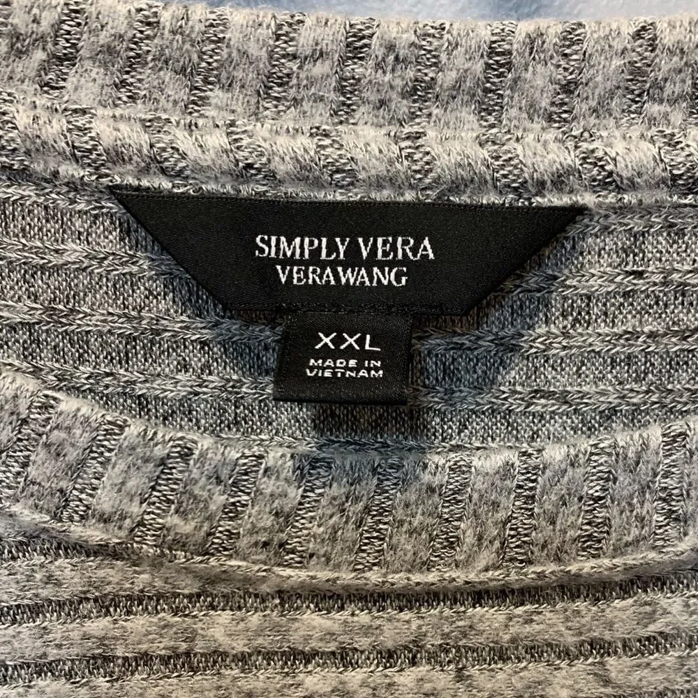NWT Vera Wang women’s tie front 3/4 sleeve sweater XXL - Picture 11 of 12